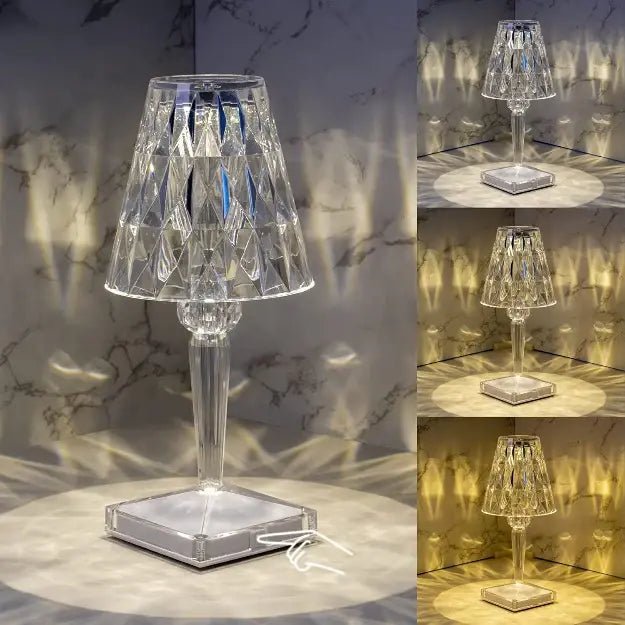 Lámpara de Mesa de Cristal LED - innovagizmo.com