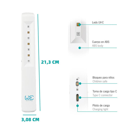 Lámpara Germicida ALFA UVC 96 MW - Desinfección Eficaz con Luz Ultravioleta - innovagizmo.com