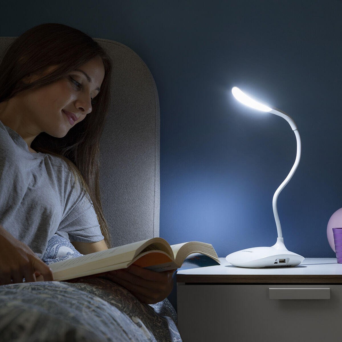 Lámpara LED de Mesa Recargable Táctil Lum2Go InnovaGoods - innovagizmo.com