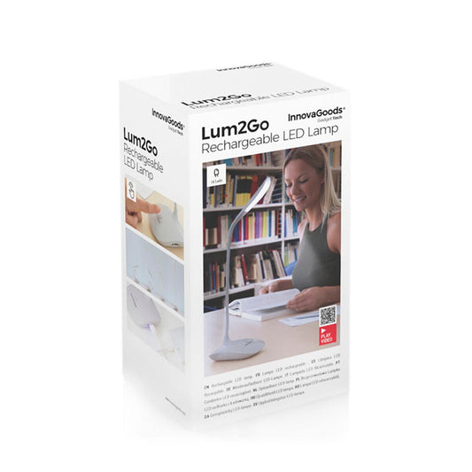 Lámpara LED de Mesa Recargable Táctil Lum2Go InnovaGoods - innovagizmo.com