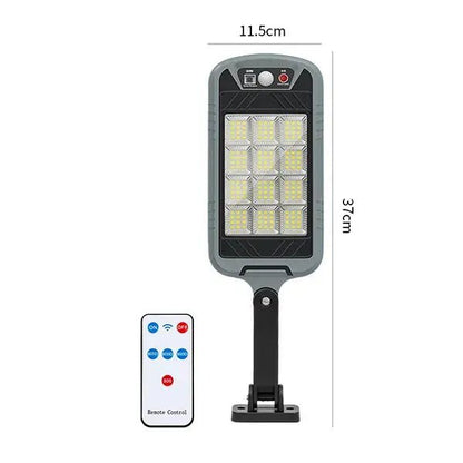 Lámpara Solar 144 LED con Sensor de Movimiento IP65 – Luz de Seguridad para Exterior - innovagizmo.com