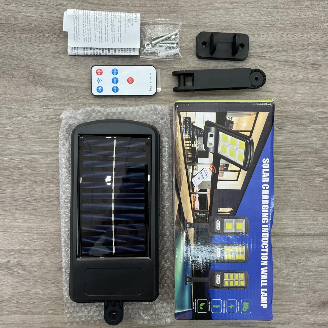 Lámpara Solar 144 LED con Sensor de Movimiento IP65 – Luz de Seguridad para Exterior - innovagizmo.com