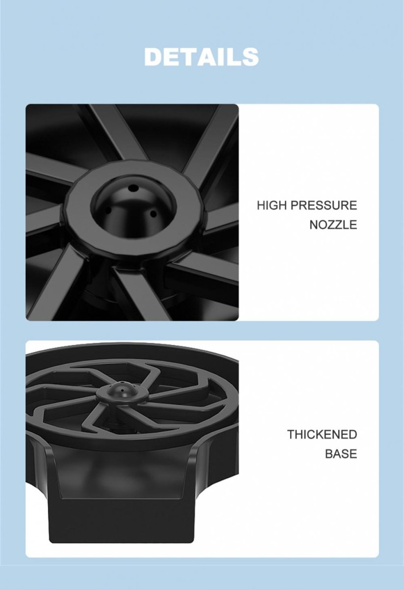 Lava Vasos Automático a Presión para Fregadero – Limpieza Profesional en Casa