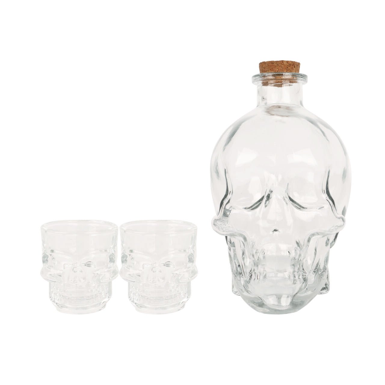 LICORERA CON 2 VASOS CALAVERA - innovagizmo.com