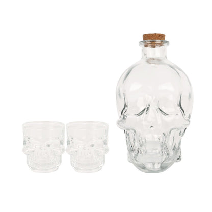 LICORERA CON 2 VASOS CALAVERA - innovagizmo.com