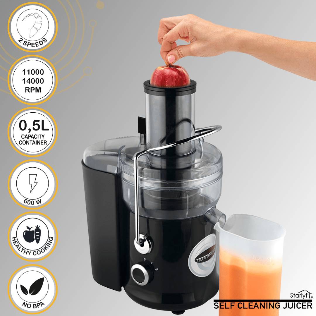 Licuadora con Autolimpieza – Jugo Natural en Segundos, 600W Potencia - innovagizmo.com
