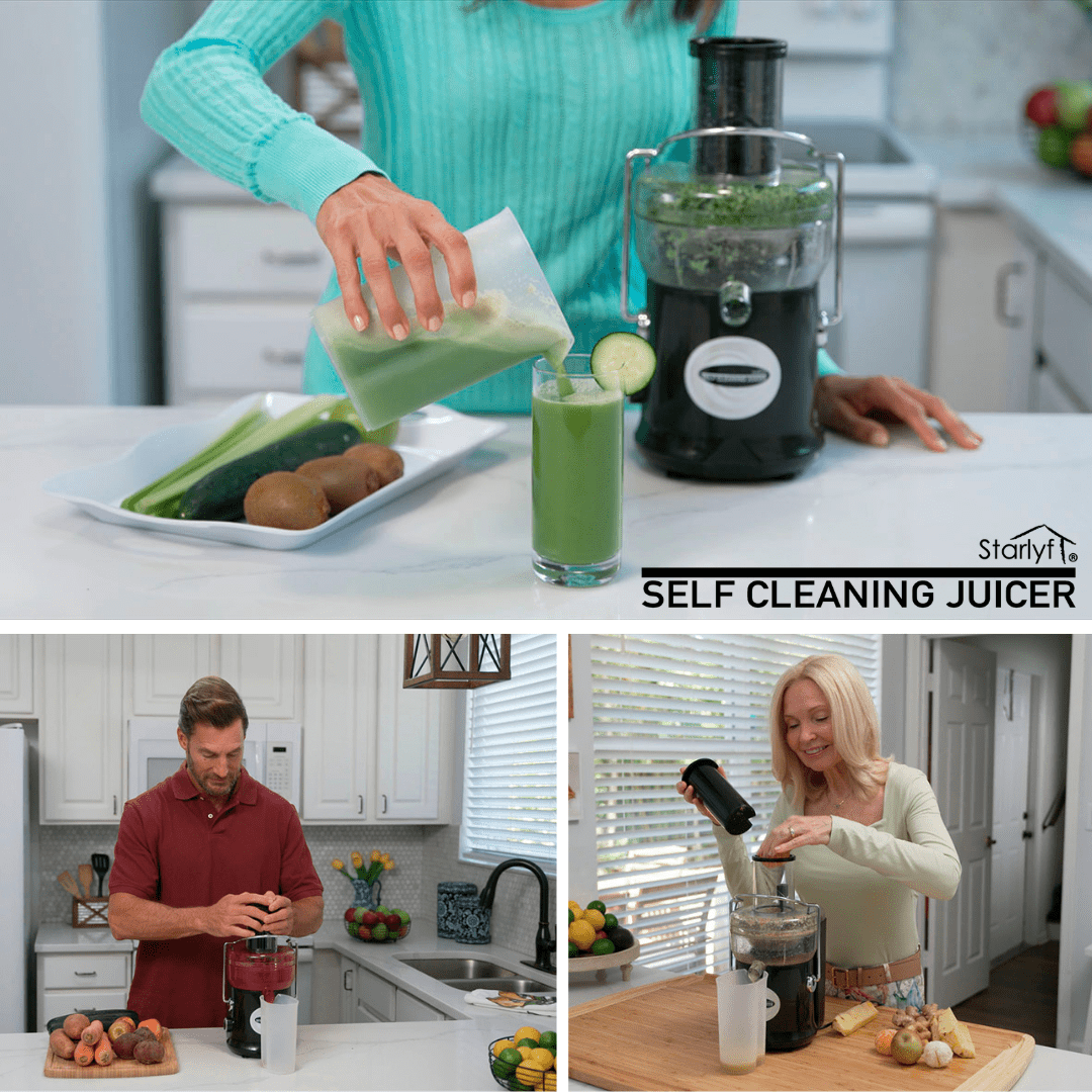 Licuadora con Autolimpieza – Jugo Natural en Segundos, 600W Potencia - innovagizmo.com