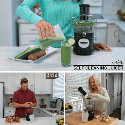 Licuadora con Autolimpieza – Jugo Natural en Segundos, 600W Potencia - innovagizmo.com