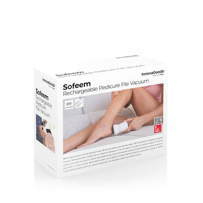 Lima de Pedicura Recargable con Aspirador Integrado Sofeem InnovaGoods - innovagizmo.com