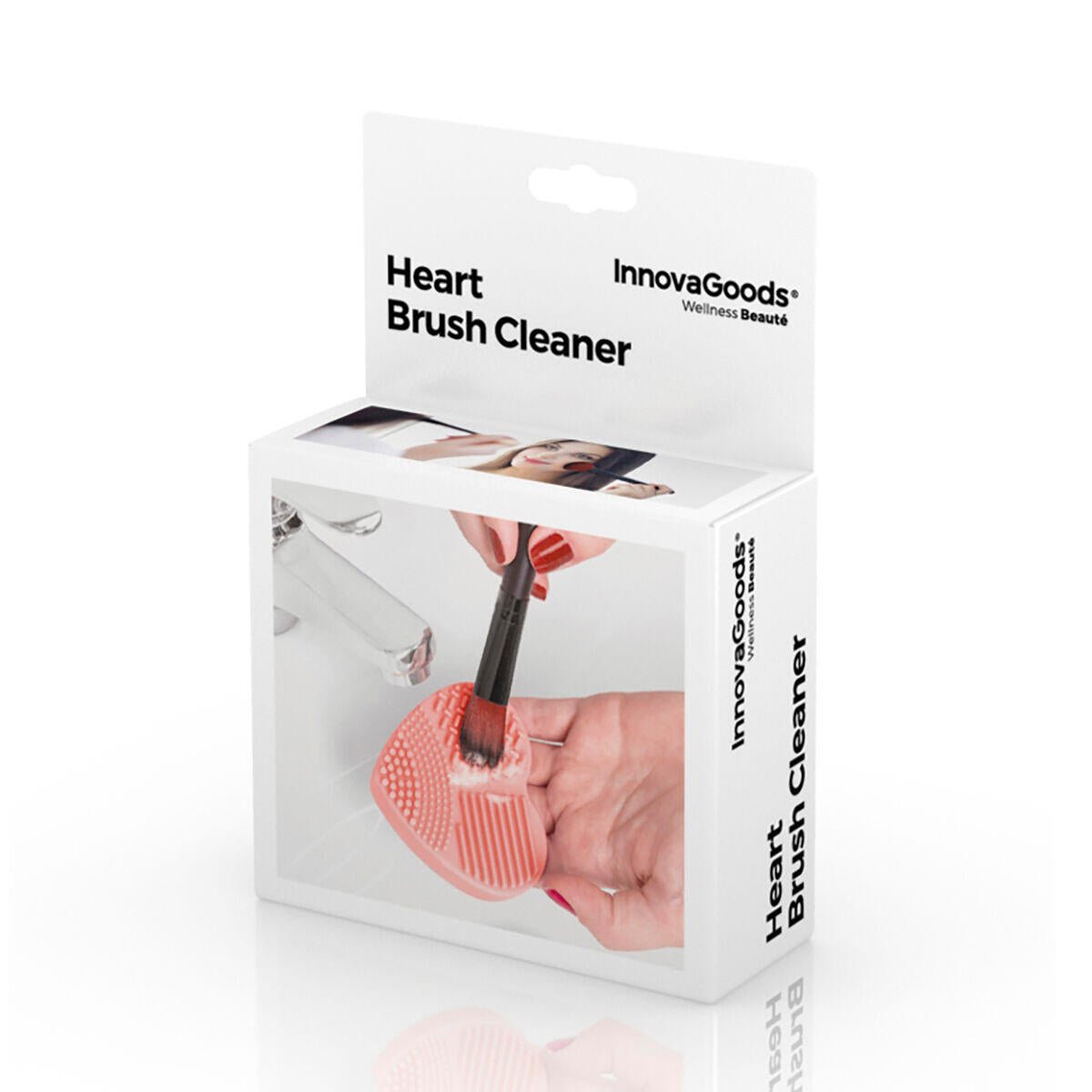Limpiador de Brochas de Maquillaje Heart InnovaGoods - innovagizmo.com