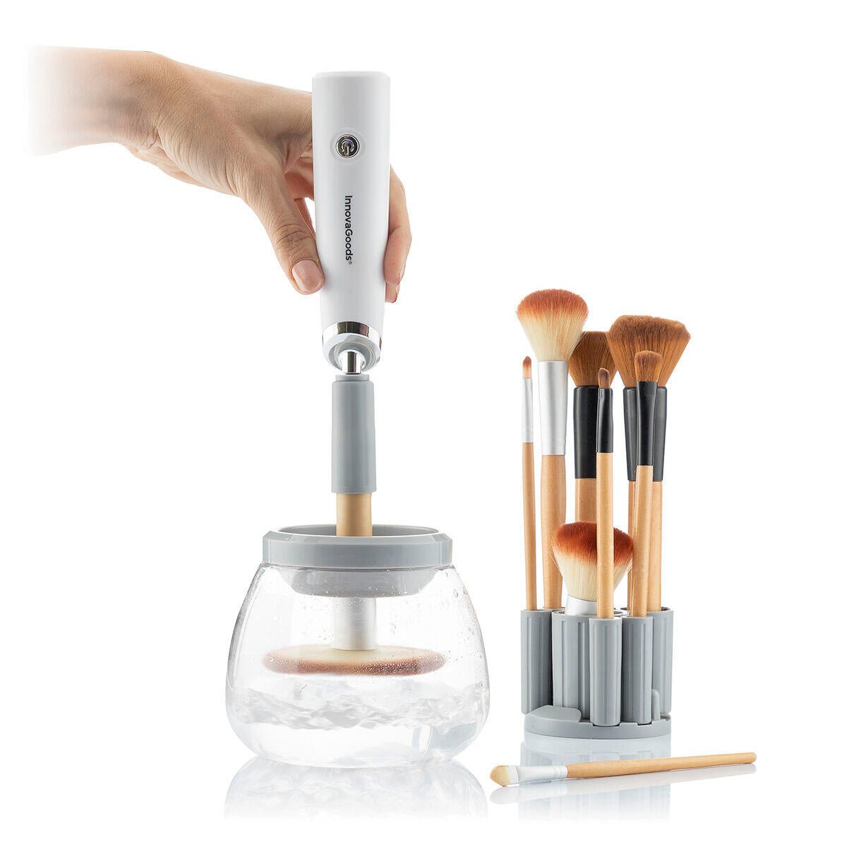 Limpiador y Secador Automático de Brochas de Maquillaje 2 - en - 1 | Maklin InnovaGoods - innovagizmo.com