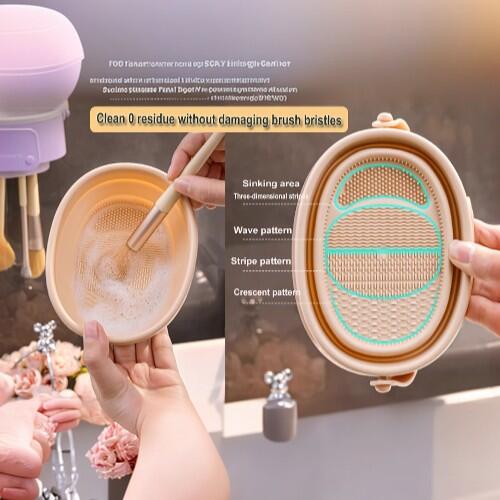Limpiador Y soporte de brochas 2 en 1 - innovagizmo.com
