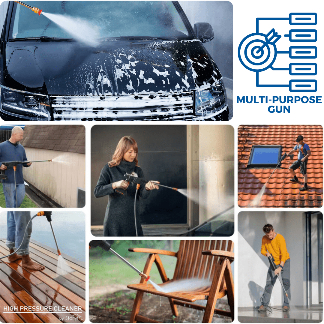 ¡Limpieza Perfecta! Hidrolimpiadora Inalámbrica de Alta Potencia - innovagizmo.com