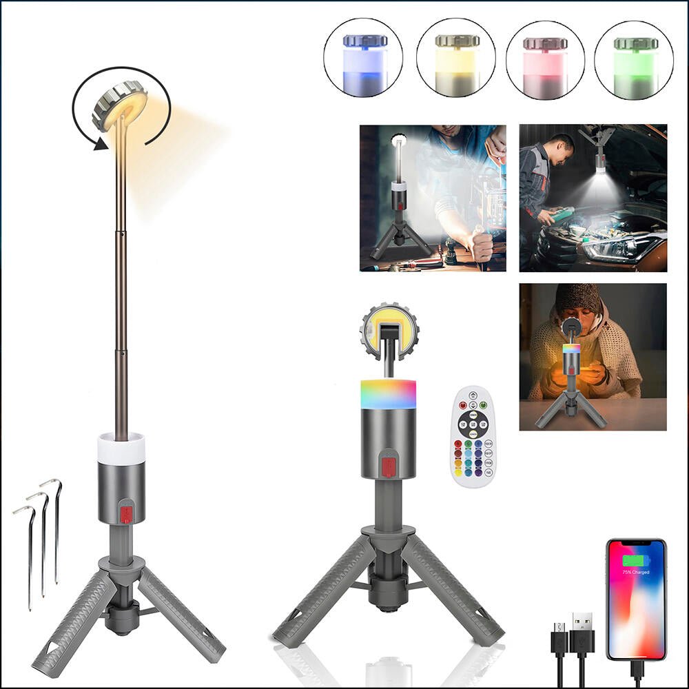 LINTERNA CAMPING TELESCOPICA Y RECARGABLE - innovagizmo.com