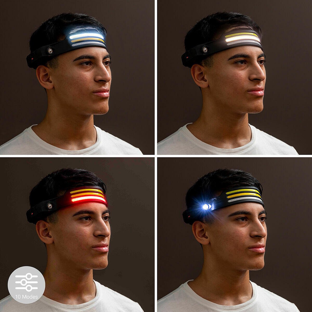 Linterna Frontal LED Recargable y Ajustable Recobright InnovaGoods - innovagizmo.com