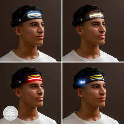 Linterna Frontal LED Recargable y Ajustable Recobright InnovaGoods - innovagizmo.com