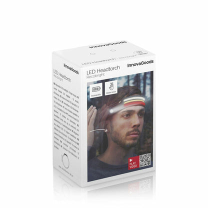 Linterna Frontal LED Recargable y Ajustable Recobright InnovaGoods - innovagizmo.com