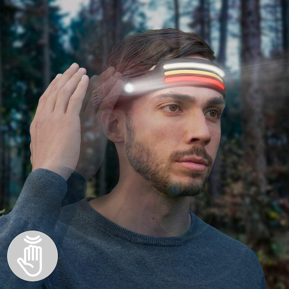 Linterna Frontal LED Recargable y Ajustable Recobright InnovaGoods - innovagizmo.com