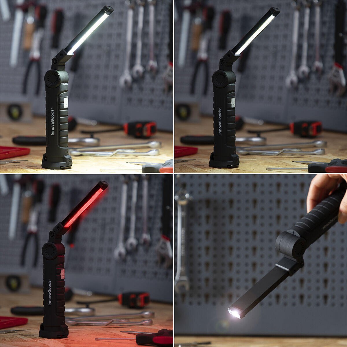 Linterna LED Recargable Magnética 5 en 1 Litooler InnovaGoods - innovagizmo.com