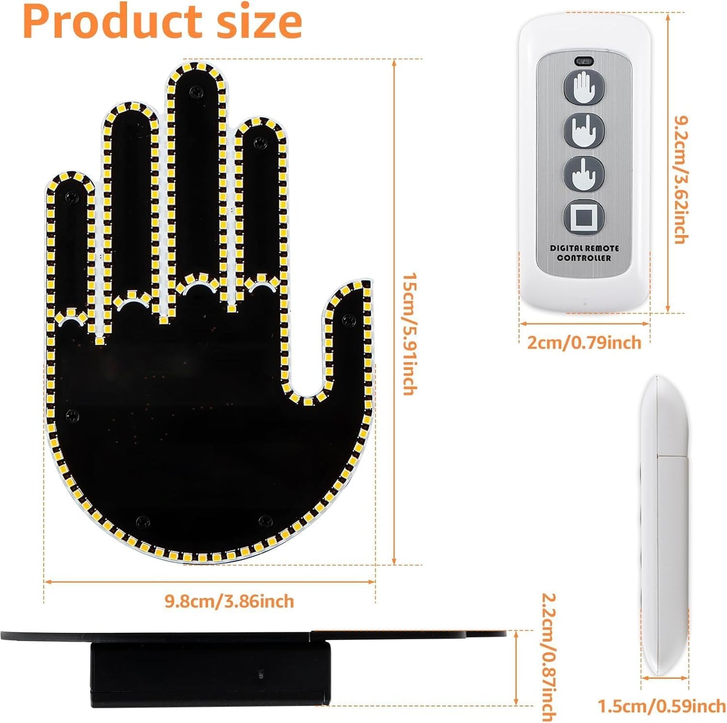 Mano de Gestos Luz LED para Automóvil de Fácil Instalación - innovagizmo.com