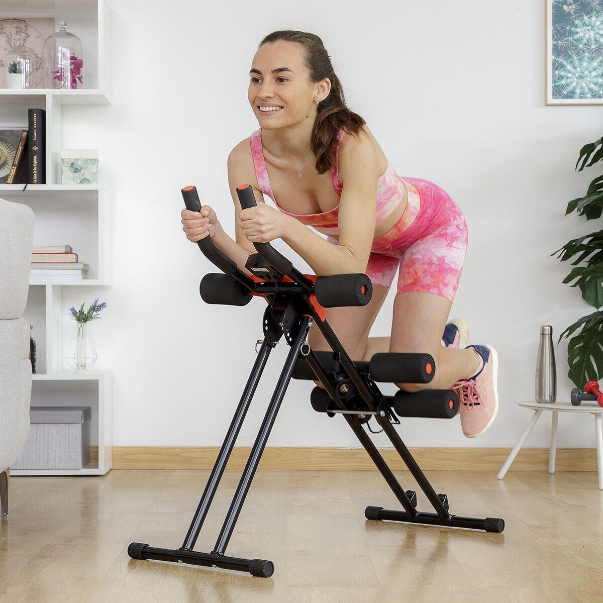 Máquina de Abdominales Plegable Plawer | Gimnasio Completo en Casa con Guía y LCD - innovagizmo.com