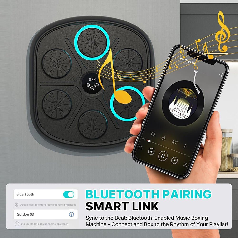 Máquina De Boxeo Electrónica de Música Inteligente con 2 Guantes - innovagizmo.com