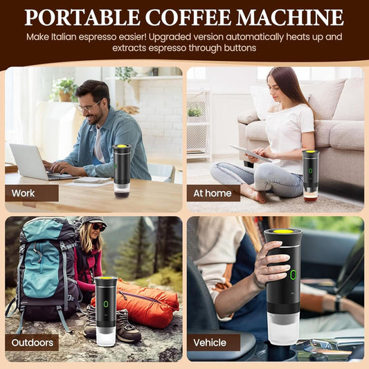 Máquina de Café Portátil 3 en 1 con Calentamiento Automático y Carga USB - C - innovagizmo.com