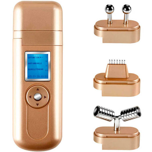 Máquina Galvánica Facial 4 en 1 Hidratación Tonificación 3 Cabezales Gridinlux - innovagizmo.com