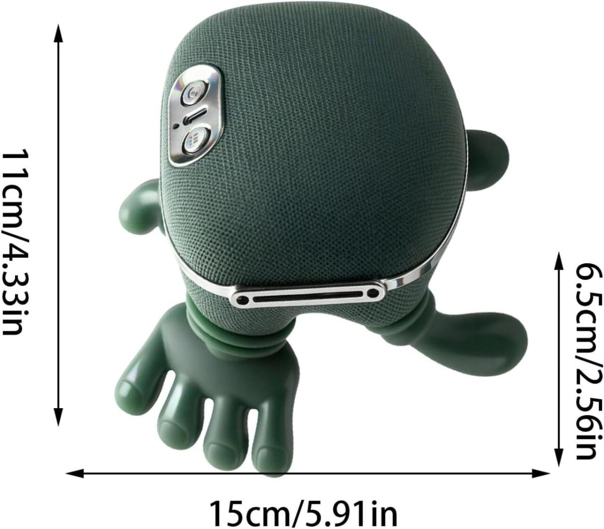 Masajeador de Cuello con Calor y Efecto Manos Reales