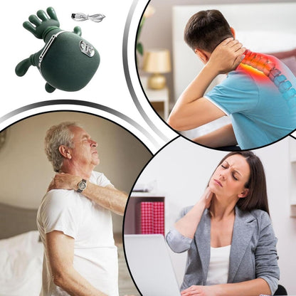 Masajeador de Cuello con Calor y Efecto Manos Reales