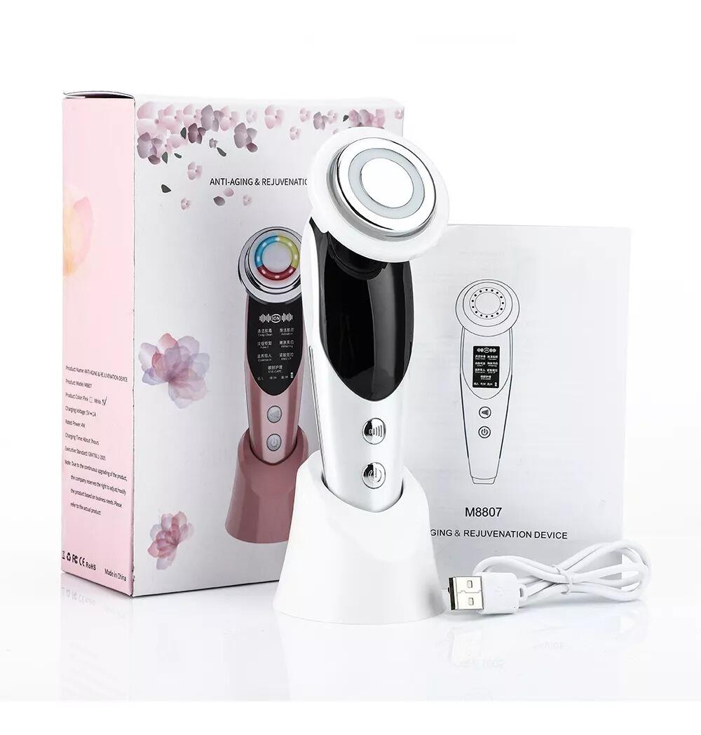 Masajeador facial antiarrugas con calor y fototerapia - innovagizmo.com