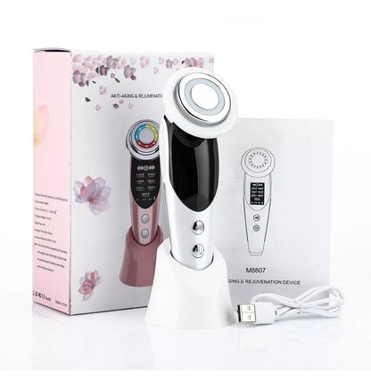 Masajeador facial antiarrugas con calor y fototerapia - innovagizmo.com