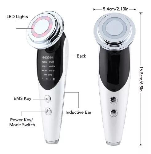 Masajeador facial antiarrugas con calor y fototerapia - innovagizmo.com