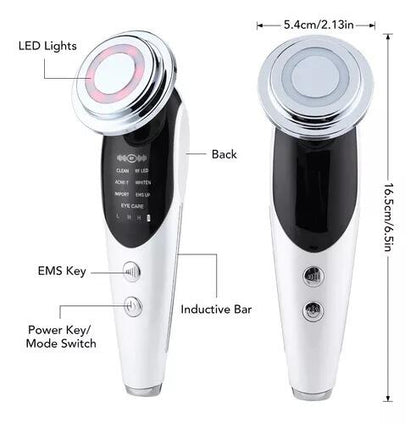 Masajeador facial antiarrugas con calor y fototerapia - innovagizmo.com