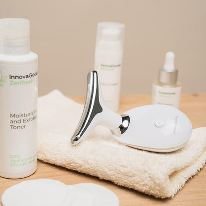 Masajeador Facial Reafirmante con LED, EMS y Calor Selora InnovaGoods | Tratamiento Antiedad Completo - innovagizmo.com