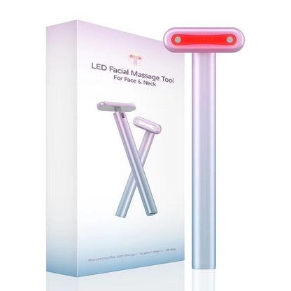 Masajeador varita Facial 4 en 1 LED terapia de luz roja - innovagizmo.com