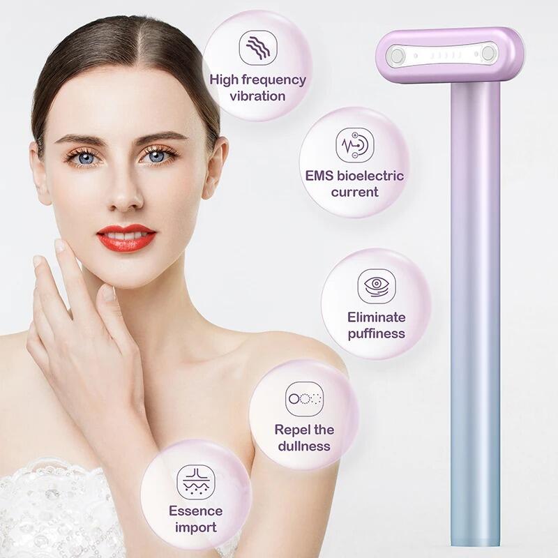 Masajeador varita Facial 4 en 1 LED terapia de luz roja - innovagizmo.com