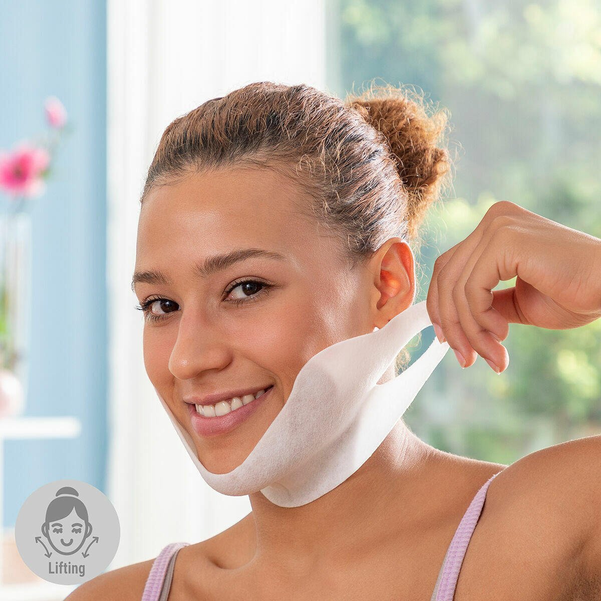 Mascarilla Reafirmante de Papada Redushine InnovaGoods 5 Unidades - innovagizmo.com