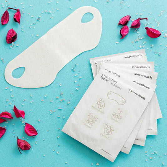 Mascarilla Reafirmante de Papada Redushine InnovaGoods 5 Unidades - innovagizmo.com