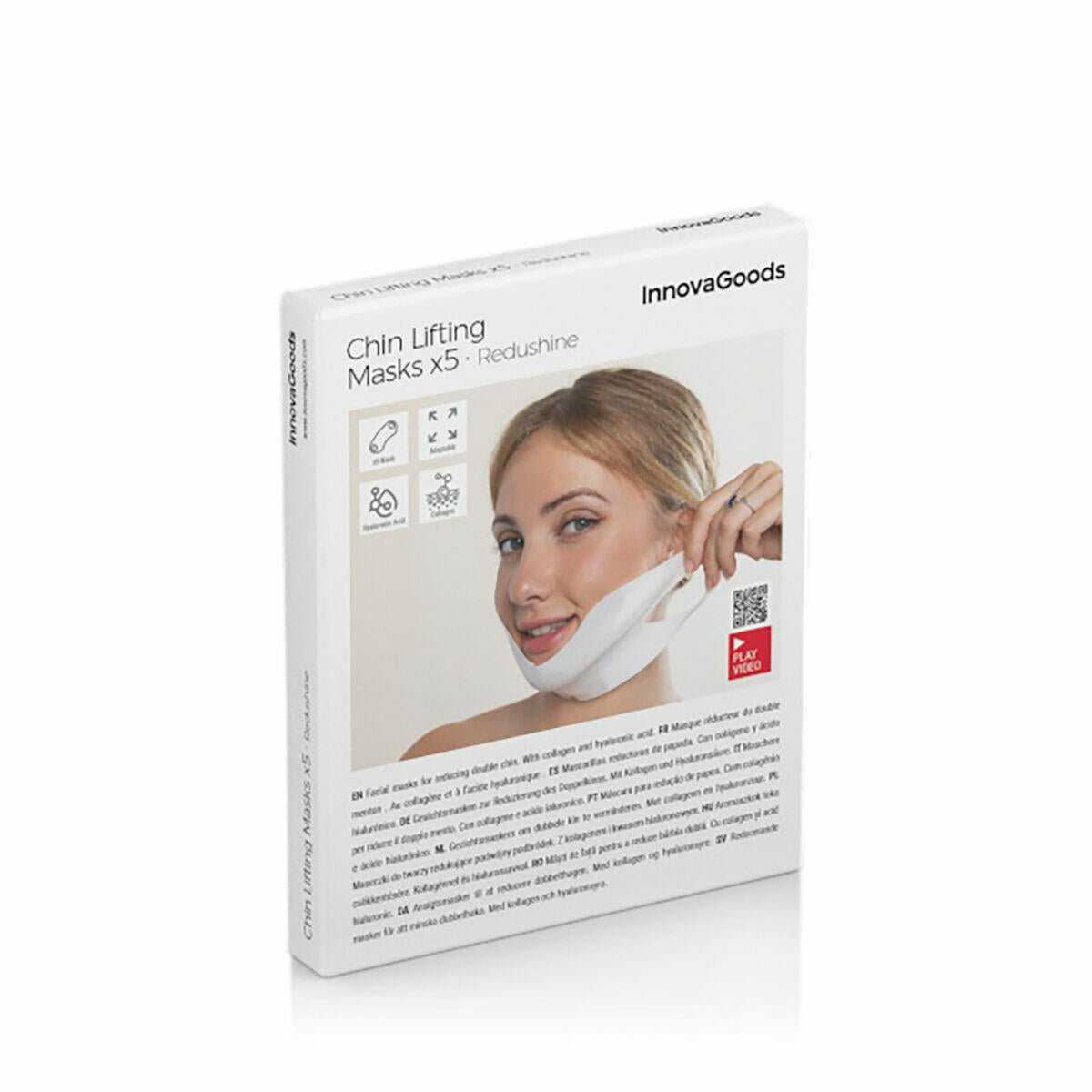 Mascarilla Reafirmante de Papada Redushine InnovaGoods 5 Unidades - innovagizmo.com