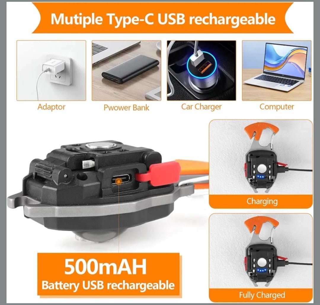 Mini Herramienta Multifunción con LED COB, Silbato de Emergencia y Corta Cinturones - innovagizmo.com