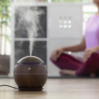 Mini Humidificador Difusor de Aromas Dark Walnut InnovaGoods - innovagizmo.com