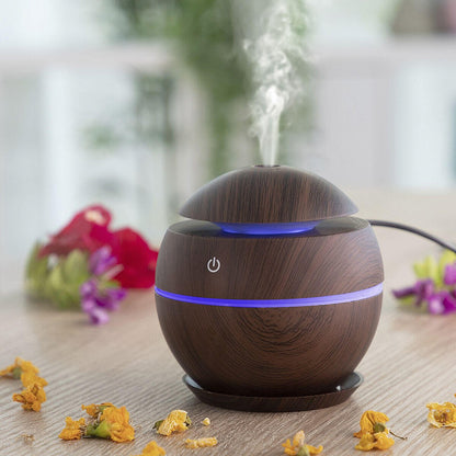 Mini Humidificador Difusor de Aromas Dark Walnut InnovaGoods - innovagizmo.com