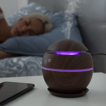 Mini Humidificador Difusor de Aromas Dark Walnut InnovaGoods - innovagizmo.com
