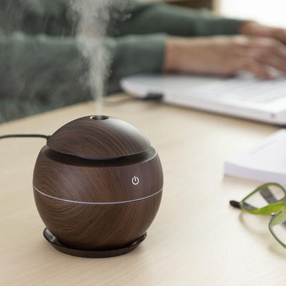 Mini Humidificador Difusor de Aromas Dark Walnut InnovaGoods - innovagizmo.com