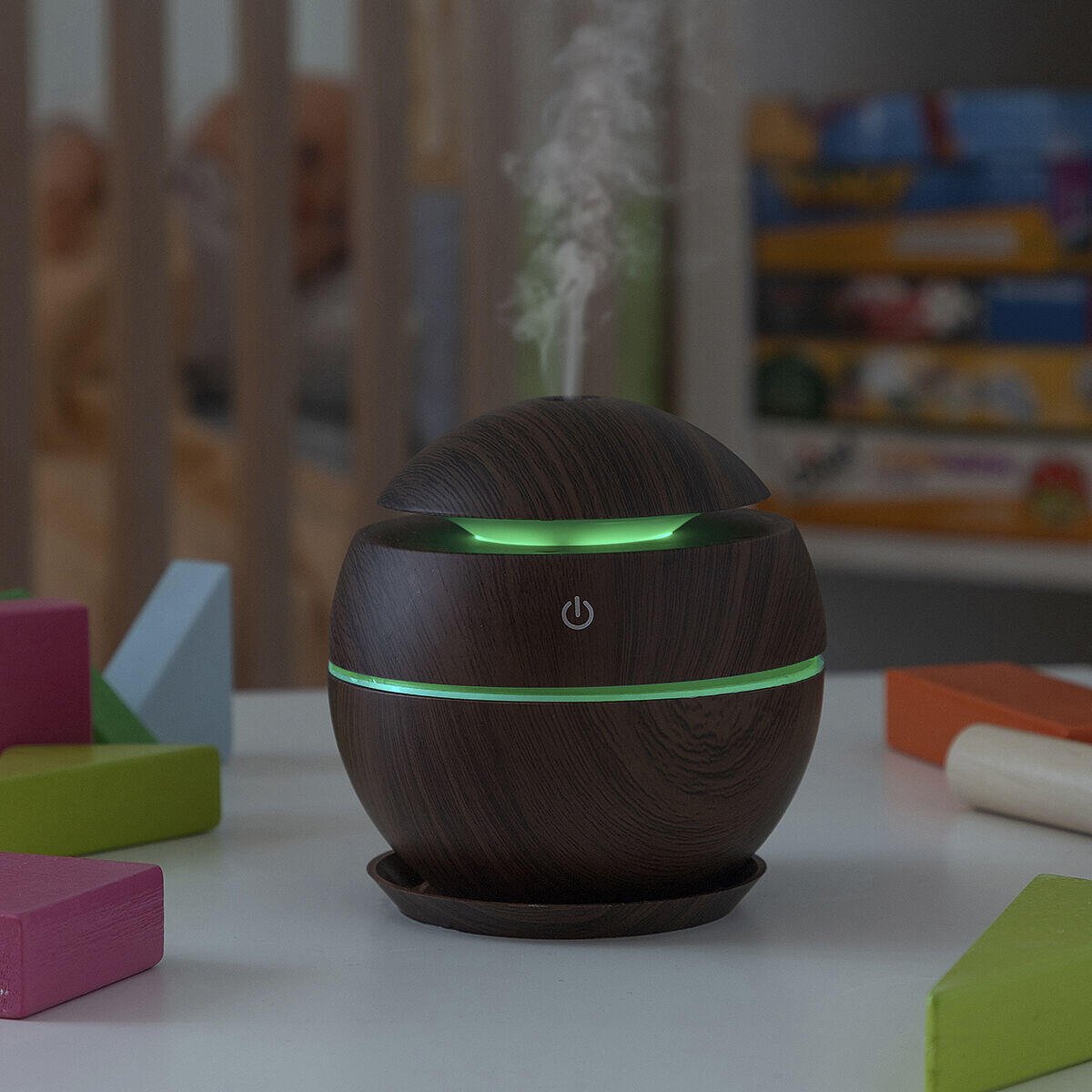 Mini Humidificador Difusor de Aromas Dark Walnut InnovaGoods - innovagizmo.com