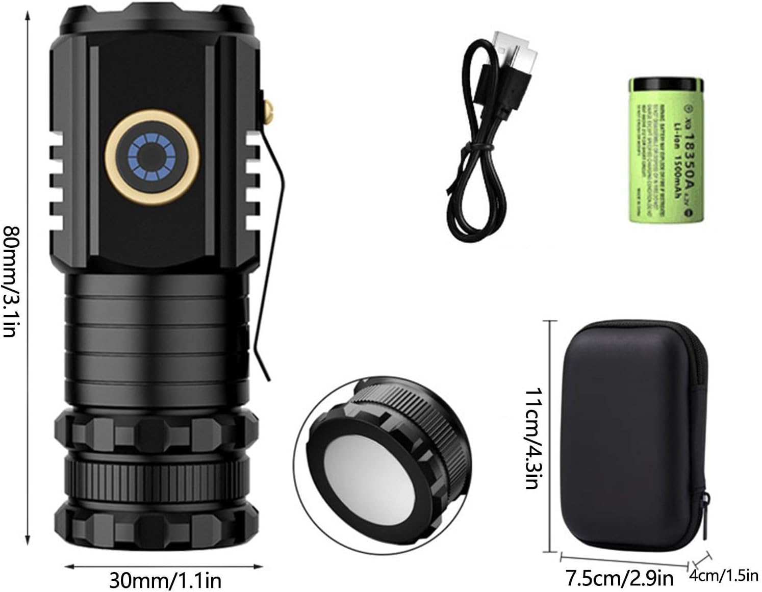 Mini linterna potente - innovagizmo.com