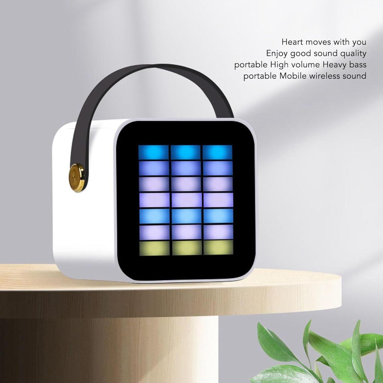 Mini Micrófono con Altavoz Bluetooth con Luz RGB Ideal para Fiestas y Karaoke - innovagizmo.com