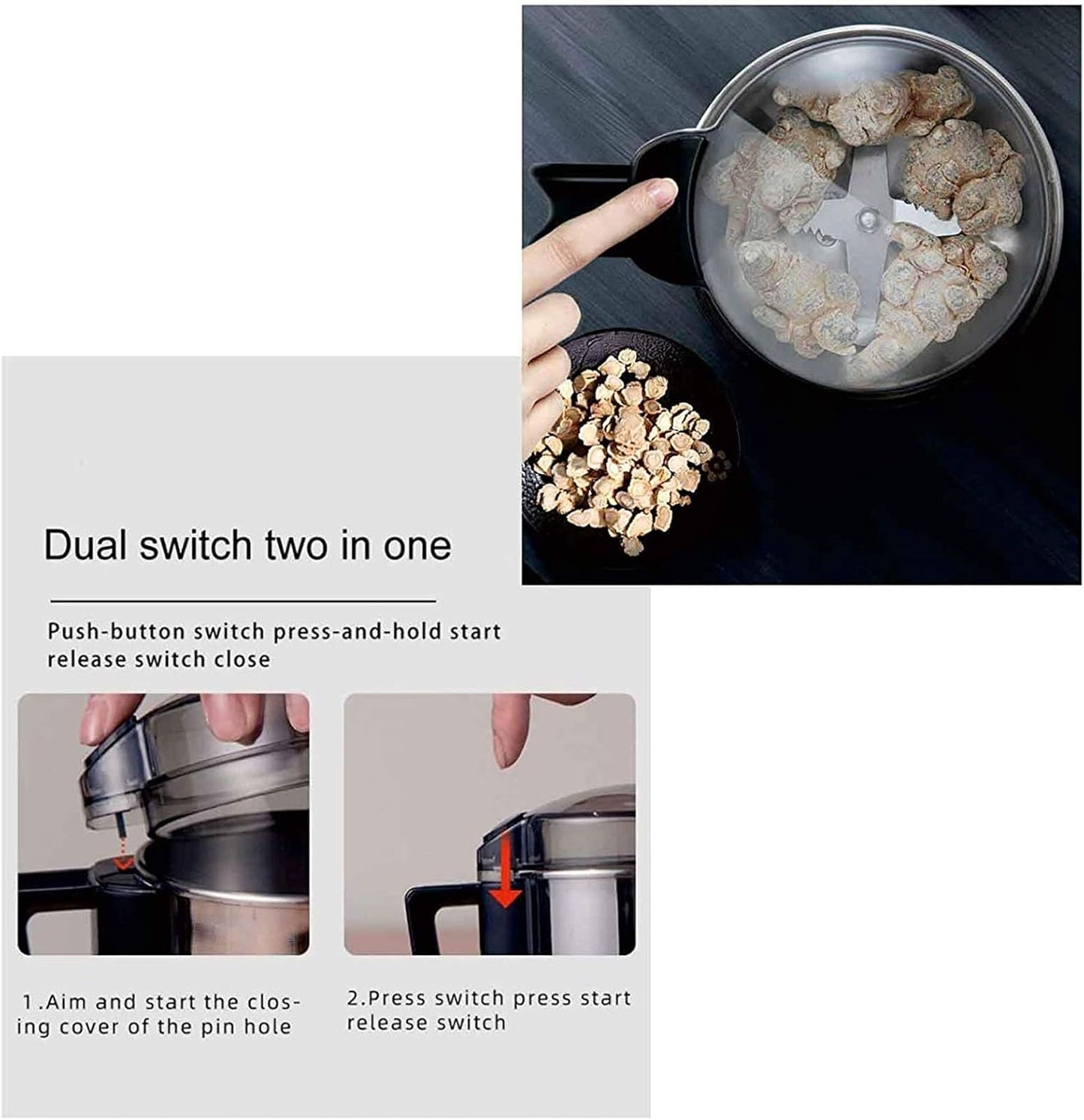 Molinillo de Café & Especias Acero Inoxidable Eléctrico - innovagizmo.com