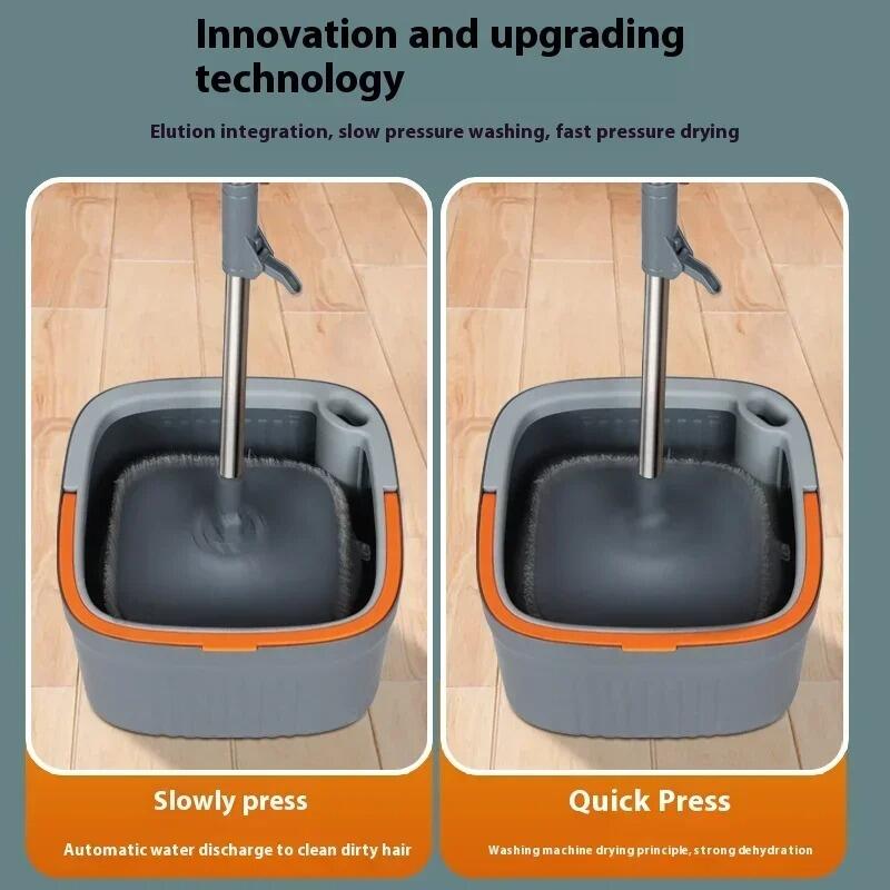 Mopa con Cubo de Separación de Aguas – Limpieza Higiénica sin Esfuerzo